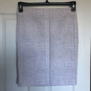 Gray and white pattern Pencil Skirt